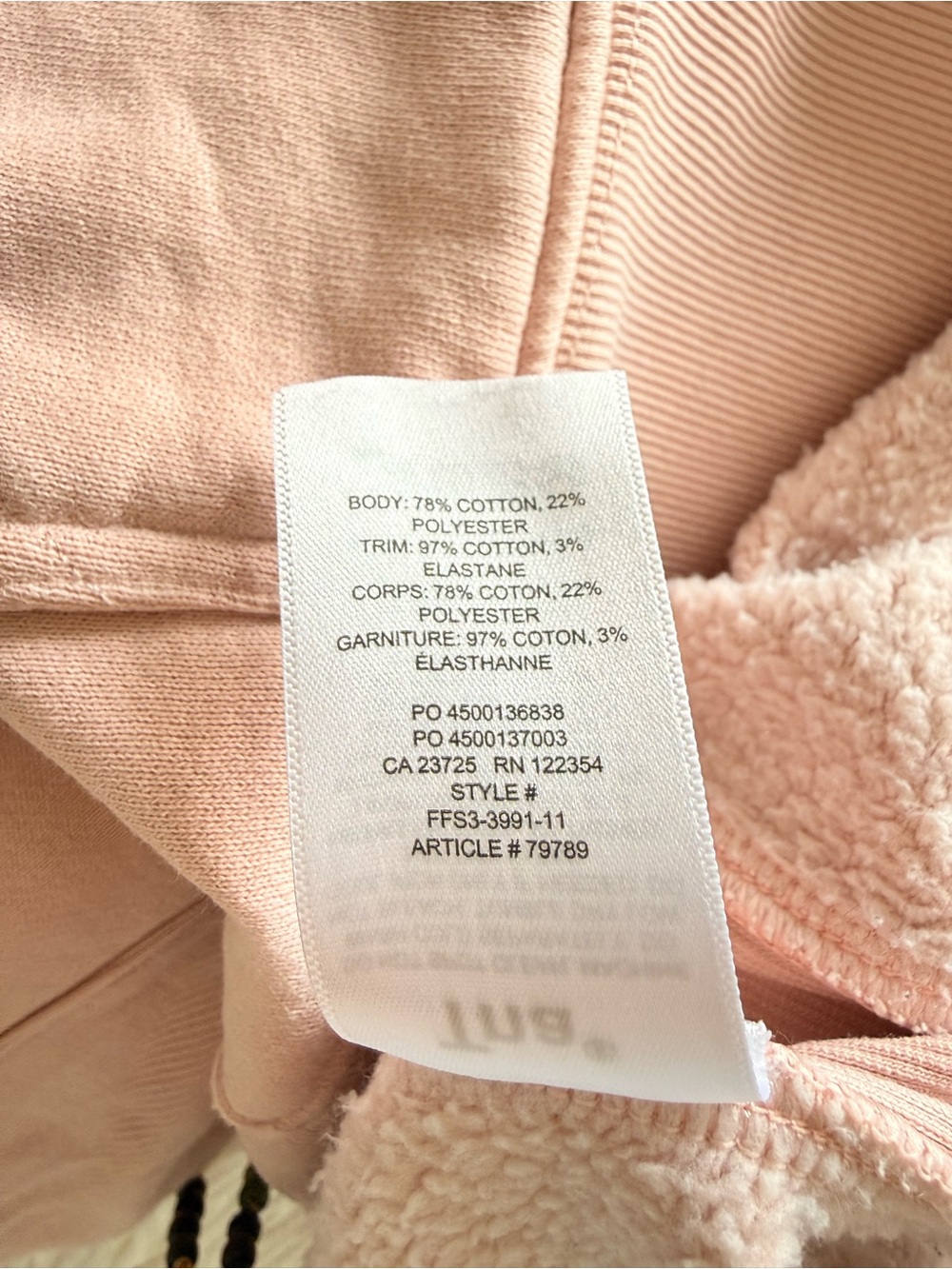Aritzia Tna CozyAF Fleece Pink Zip Hoodie - Picture 6 of 6